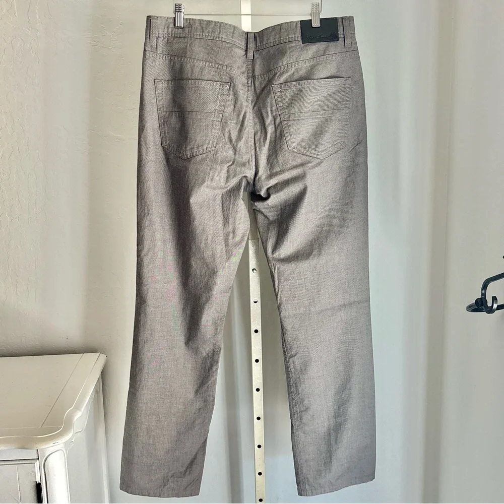 English Laundry “Brixton” Men’s Gray Straight Leg Cotton Blend Pants, 36x32